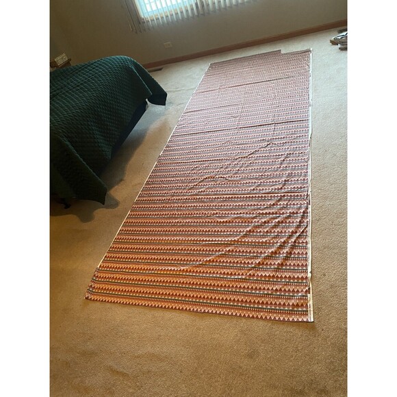 VTG Frank Lloyd Wright Schumacher Fabric 1986 MCM - Prism - Cedar - 4 yards!! - Picture 5 of 8